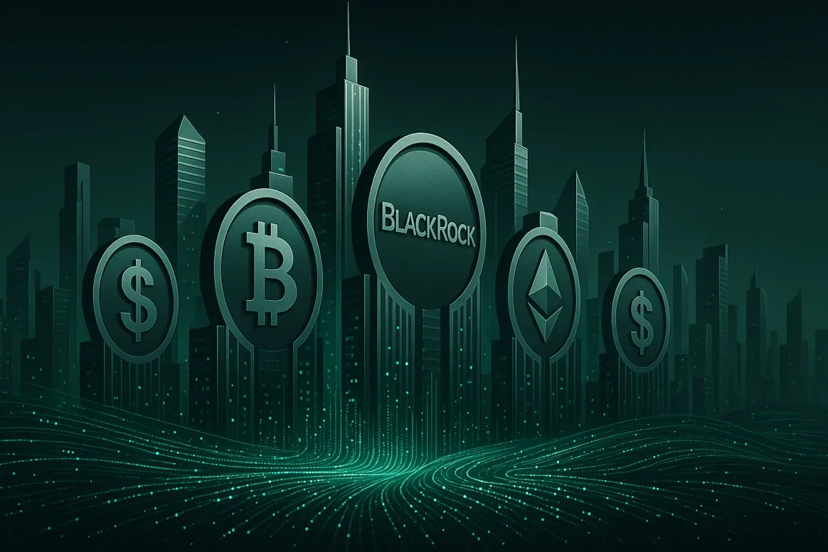 Illustration for article: BlackRock Sees Tokenization as the Next Big Wave in Global Finance