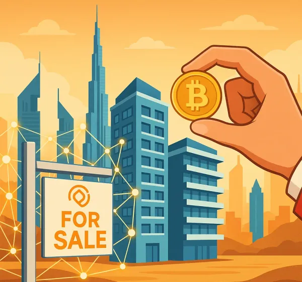 Illustration for article: Dubai’s Tokenized Real Estate Enters New Phase with Crypto Payments Coming in October 2025