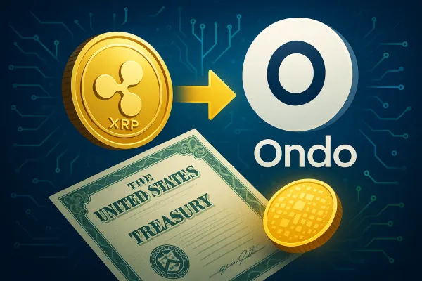 Illustration for article: Ripple and Ondo Join Forces to Tokenize U.S. Treasuries on XRPL