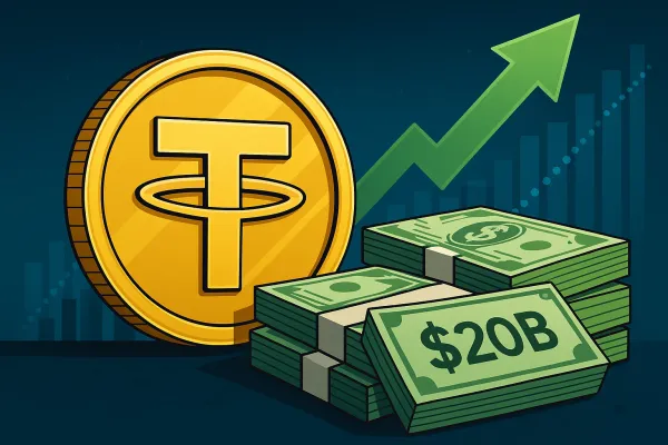 Illustration for article: Tether Targets $500B Valuation with a $20B Raise: What’s Behind the Move