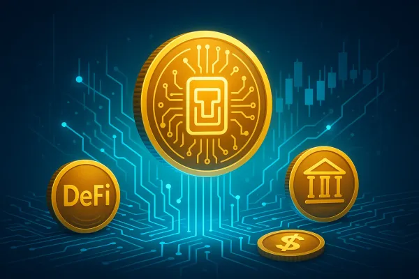 Illustration for article: DeFi + RWA: How Tokenization Could Revolutionize DeFi and the Future of the Economy