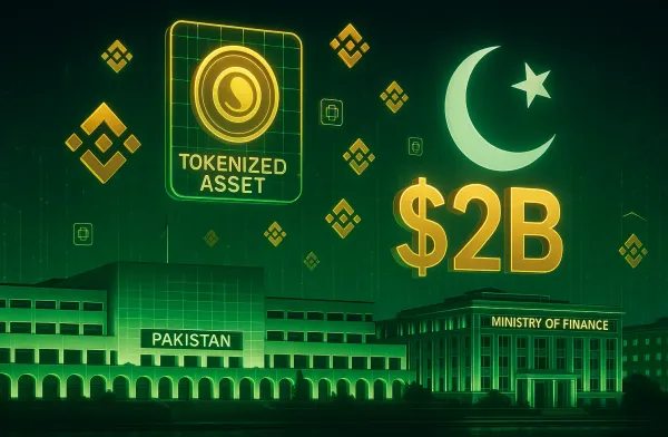 Illustration for article: Pakistan Signs MoU With Binance to Explore Tokenization of $2B Sovereign Assets